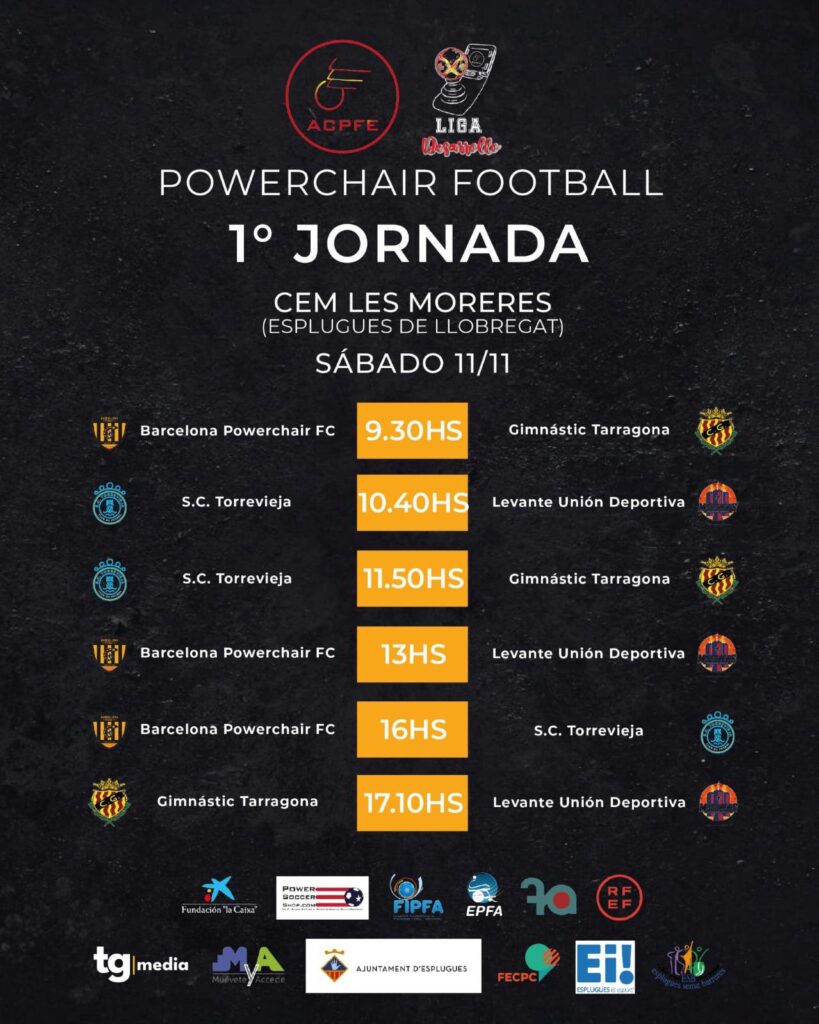 La Lliga de Powerchair Football arriba a Esplugues
