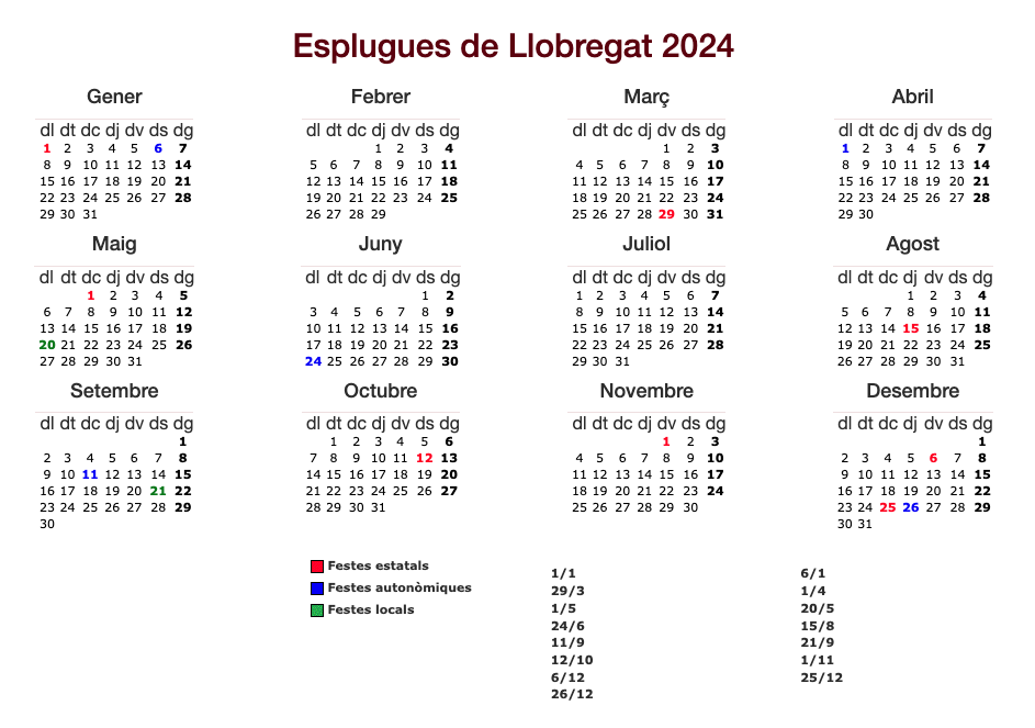 Festius Esplugues 2024