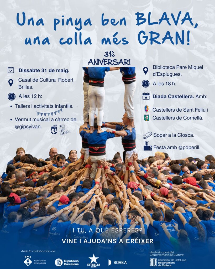 Els Cargolins celebren el seu 31è aniversari amb una gran diada