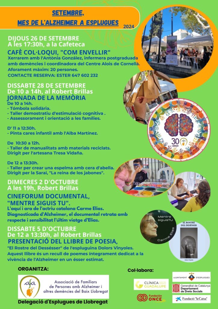 Alzheimer Esplugues activitats solidàries