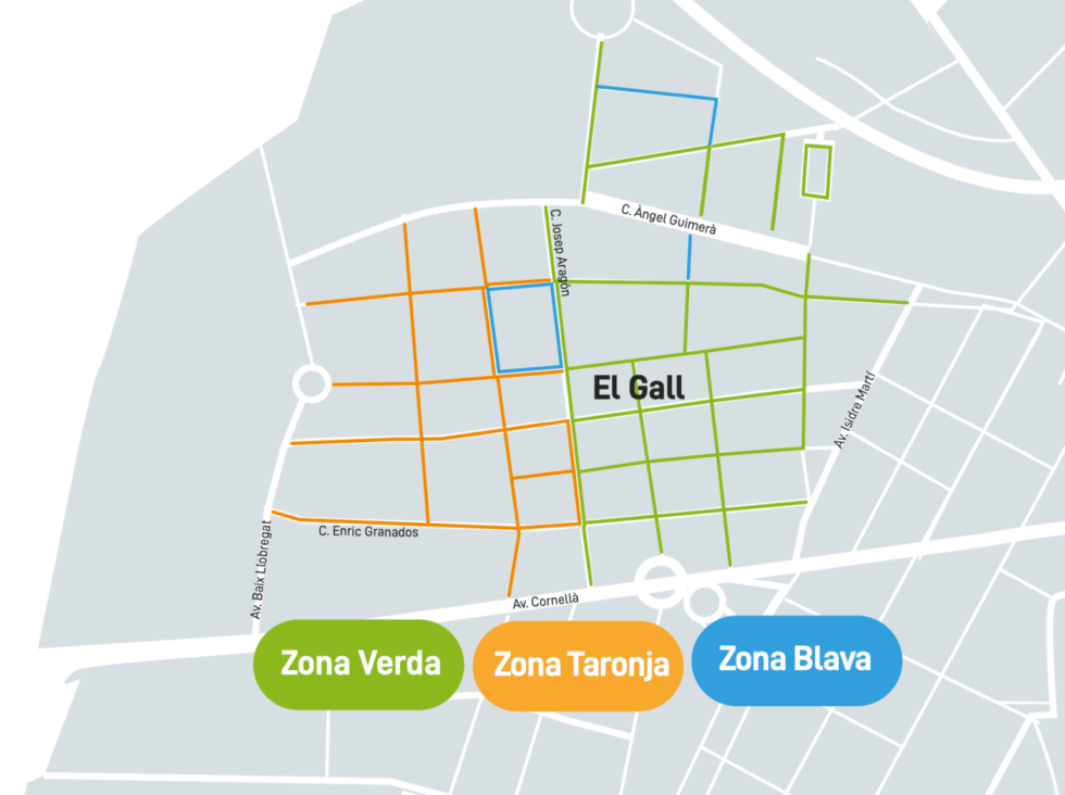 L'estacionament regulat per a empreses (Zona Taronja) a Esplugues de Llobregat genera conflicte