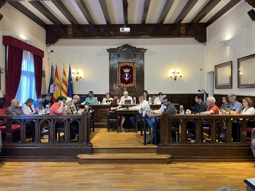 El ple municipal de maig del 2025 aprova finançament i mocions sobre llengua i habitatge