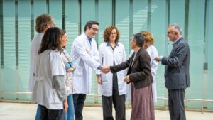 La consellera de Salut, Olga Pané, visita l'Hospital Sant Joan de Déu d'Esplugues